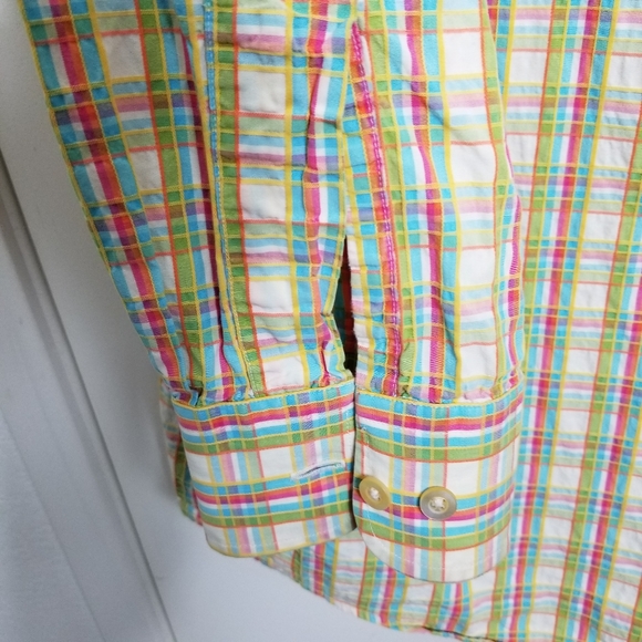 Gitman Brothers Vintage Mens Madras Plaid Shirt - Picture 3 of 8